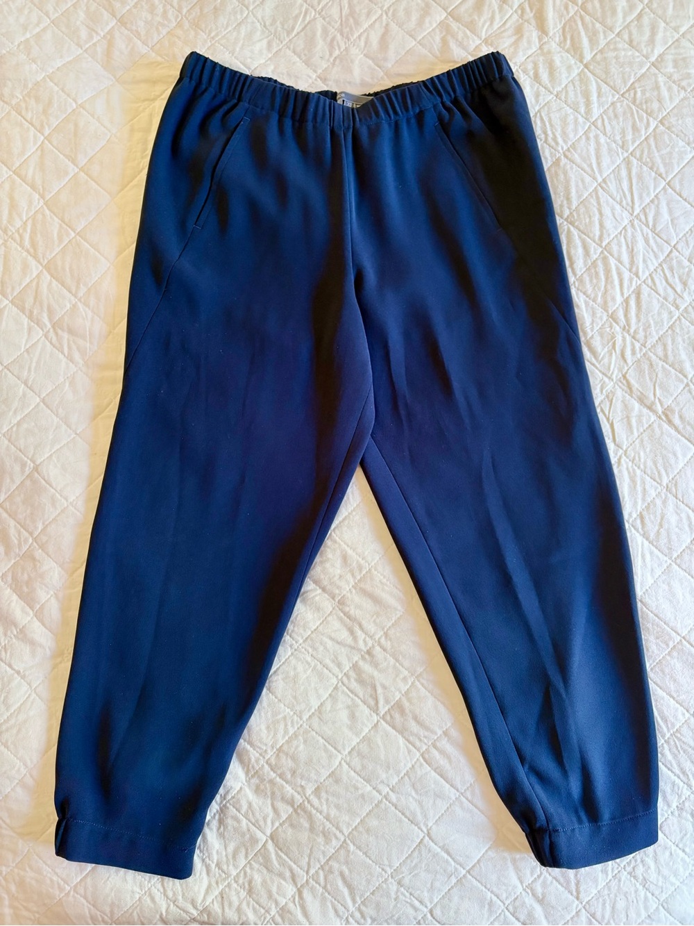 Vince Navy Pull-On Jogger Pants, XS